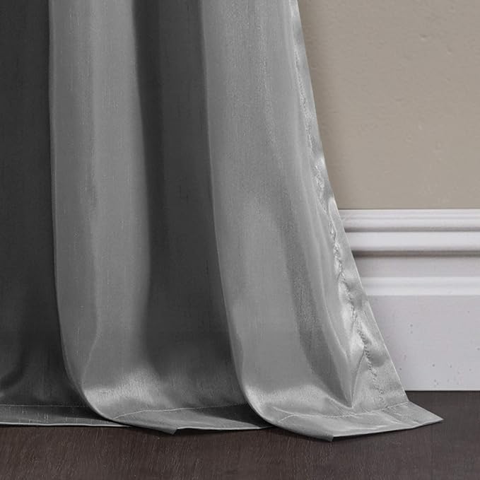 Lush Decor Night Sky Window Curtain Panel, Single 42"W x 84"L Black & Gold - Sequin Backdrop Curtain - Room Darkening Curtains For Bedroom - Glam Decor