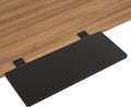 Suptek Clamp-on 9.5 x 23.6 inch Desk Extender, Wrist Support, Foldable Keyboard Tray Platform, Suitable for Office Desks, Black, DSF3LB
