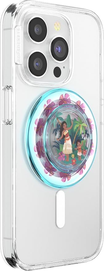 PopSockets Phone Grip for MagSafe, Magnetic Holder- Ocean Sisters | Removable, For Kindle / Android / iPhone, With Magnet, Disney, Mickey Mouse, Minnie, Ocean, Beach, Seashell