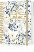 2026-2029 Monthly Planner - 36 Month PLanner Calendar from August 2026 to June 2029, 3 Year Planner 2026-2029 with Flexible Cover, Inner Pocket, Perfect for Home | School | Office, 5.8" x 8.5", Crushed Flower