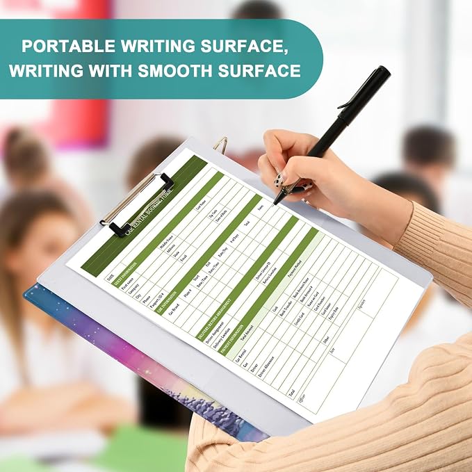 3 Ring Binder, Rainbow Fairy Unicorn File Folder Holds 200 Sheets File Storage for Women Men School Office Supplie