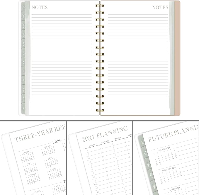 Mead Cambridge 2027 Planner, Weekly & Monthly, 5.5" x 8.5", Leah Bisch, Peony Garden (LB57-200-27)