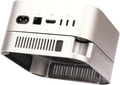 M4 M5 Mac mini Stand, Silver Holder for Mac mini 2024-2026 with Ventilation Heat Dissipation Cooling, Desk Mount Accessories with Anti-Slip Silicone and Dust-Proof Nets