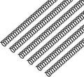Leinuosen 120 Pack Binder Coils,1/2 Inch,Black | Plastic Spiral Binding Coils for Documents, Reports, Notebooks, Compatible with Standard Binding Machines, Office Supplies