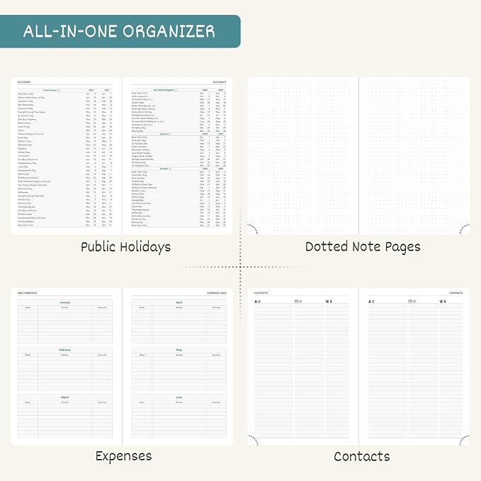 BEZEND 2027 Planner Weekly and Monthly, Daily Calendar Book, Large 8.5"x11"