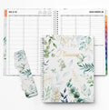 SUNEE 2026-2027 Appointment Book, Quarter-Hourly, Weekly & Monthly - from July 2026 to June 2027, 8.5"x11" Academic Planner, Flexible Cover, Note Pages, Bookmark, Spiral Binding, Greenery