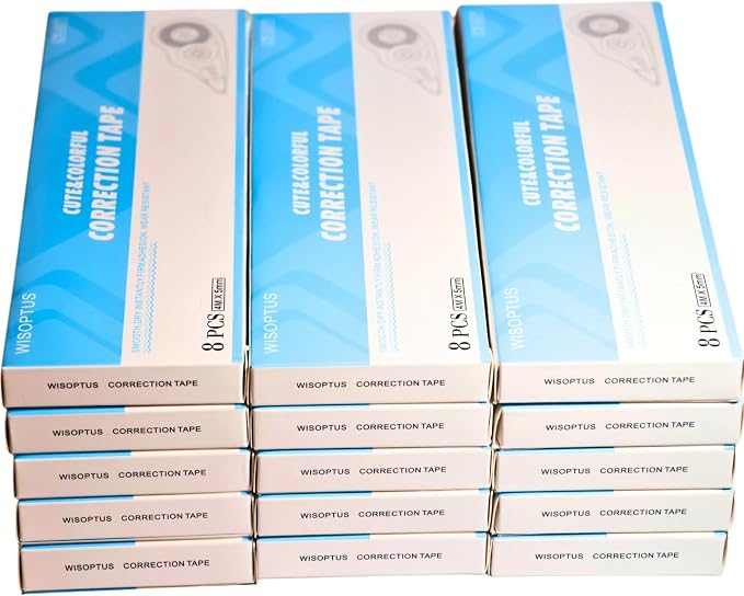 120-Pack Correction Tape, Easy to Use Mini Correction Tape Bulk, Dry Instant Tear-Resistant and Silent, School Office Supplies, Multicolor