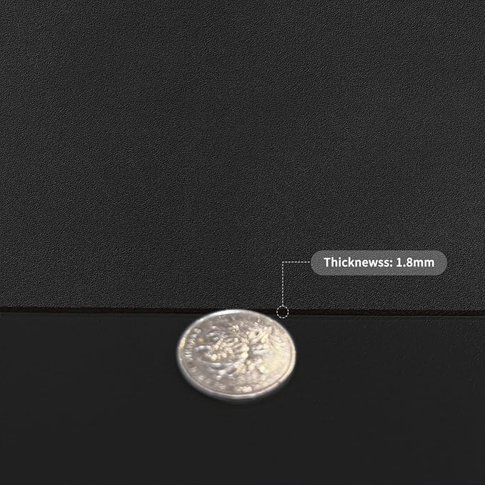 Zinkooat Table Cover Protector - 24x78 Inch Waterproof Easy to Clean Can Conceal Flaws Protector The Table Top from Scratches Used for Coffee Table (Black+Black 24x78)