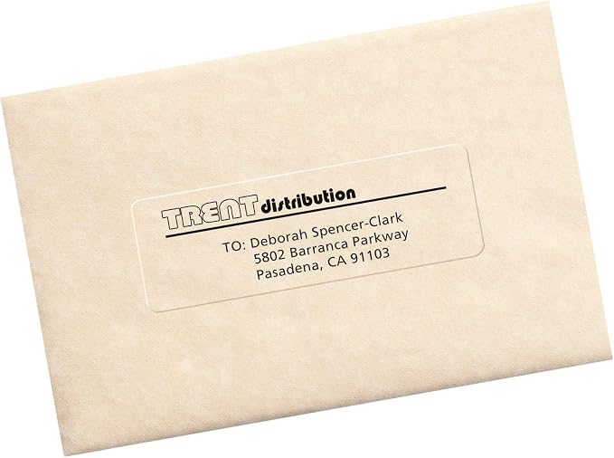 Avery® Printable Address Labels, Sure Feed® Technology, 1-1/3" x 4", Matte Clear, 700 Blank Mailing Labels (05662)