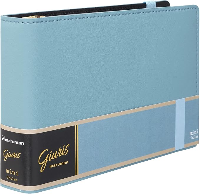 Maruman FM71-02 Loose Leaf Binder, Mini Size, Giulis 3 Holes, Blue