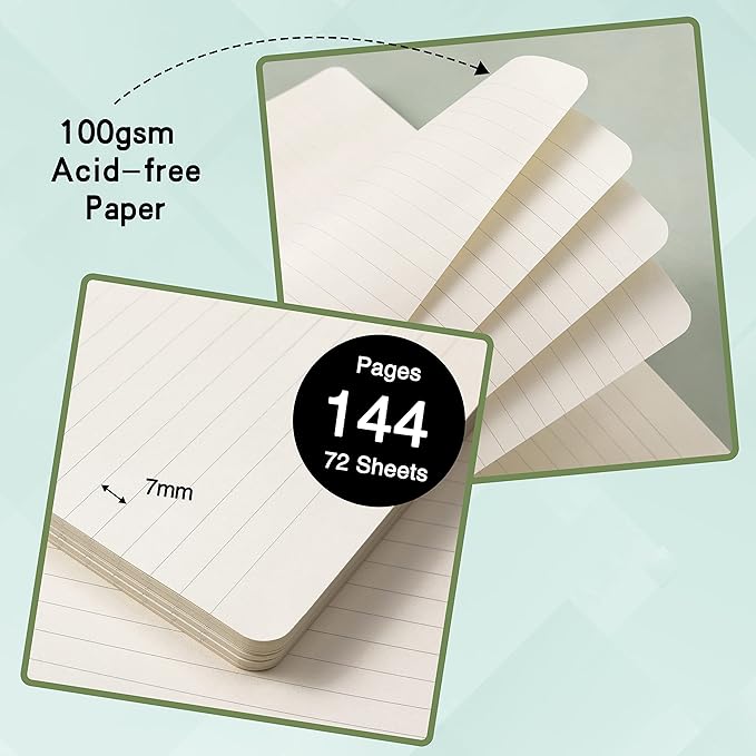 Ruled Notebook/Journal - Classic Lined Journal/Notebook, 5.3" x 8.26"