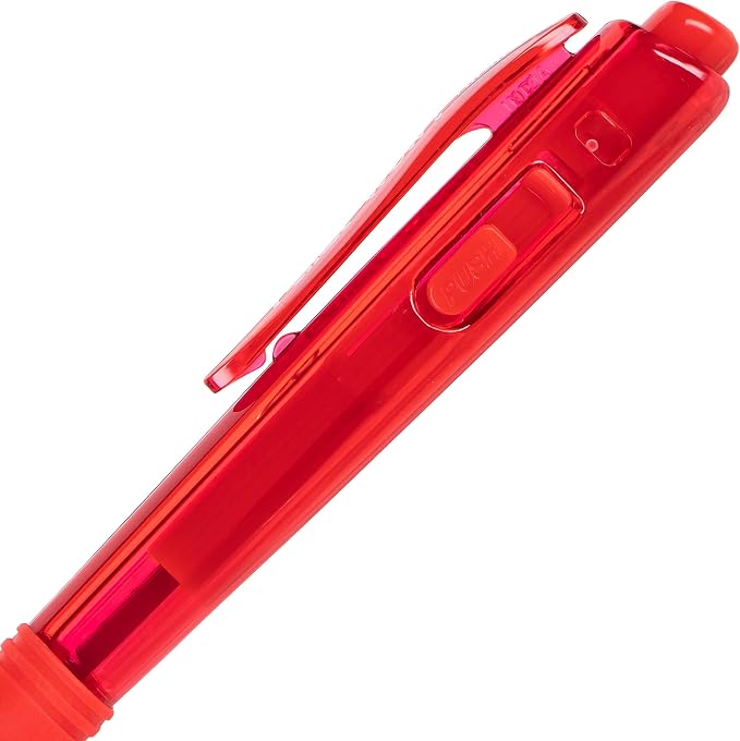 Pentel WOW! Ballpoint Pen, (1.0mm) Medium Line, Red Ink, Pack of 60, Canister (BK440PC60B)