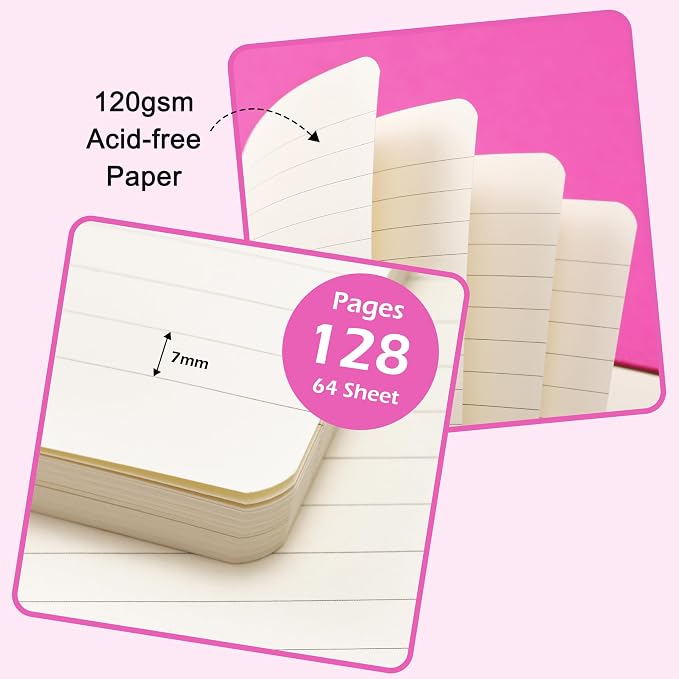 Ruled Notebook/Journal - Classic Lined Journal/Notebook, 5.3'' x 8.26''