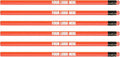 Custom Round Neon Pencil. Promotional Personalized Imprinted Round Pencils. Custom Printed Name/Business/Event Information (Neon Red, 1000 Count, Pack of 1)