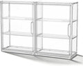 JOYZAN Acrylic Display Case for Collectibles, 2 Packs 3 Tiers Clear Display Case for Figures, Wall-Mounted Storage Box with Magnetic Door, Adjustable Figurine Display Shelf Dust-Proof Showcase