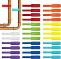 Cable Labels - Wrap-It Storage - Large, Multi-Color (30-Pack) - Colorful Labels for Basement and Office Organizing