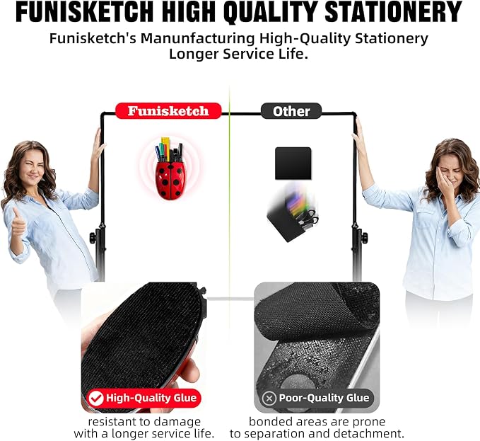 Magnetic Pen Holder for Fridge Whiteboard, 2-in-1 Magnetic Marker Holder Dry Erase Marker Whiteboard Eraser, Cute Ladybug Pencil Cup Desk Organizer for Classroom Office School Home (1-Pack)