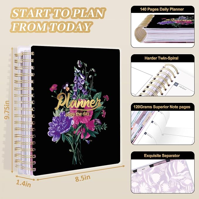 Arundhati Planner 2026-2027, 18 Months Large Daily Weekly Monthly Organizer