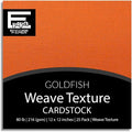 Goldfish—12x12 Textured Cardstock | 80lb Textured Orange Scrapbook Paper | Premium Cardstock for Cricut Cutting | 25 Sheets