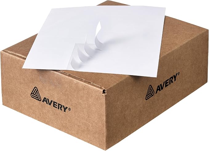 Avery Address Labels for Copiers, 1" x 2-13/16", 16,500 White Labels (5334)