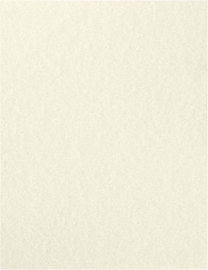Hamilco Cardstock Paper with Vellum Parchment Finish – 8.5" x 11", 65 lb Cover, Natural Color, Blank Heavyweight Card Stock for Printer, 50 Sheets