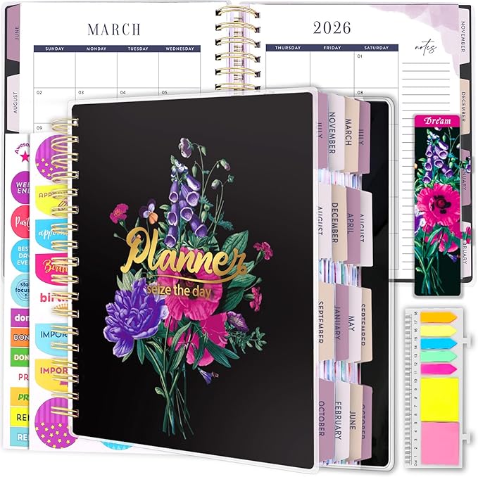 Arundhati Planner 2026-2027, 18 Months Large Daily Weekly Monthly Organizer