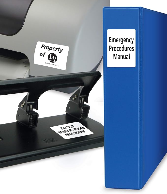Avery ID Labels, Sure Feed Technology, Permanent Adhesive, 1.25" x 1.75", 5 Packs (6570)