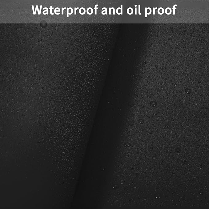 Zinkooat Leather Desk Pad Protector - 48x90 Inch Waterproof Easy to Clean Can Conceal Flaws Protector The Table Top from Scratches Used for Dining (Black+Black 48x90)