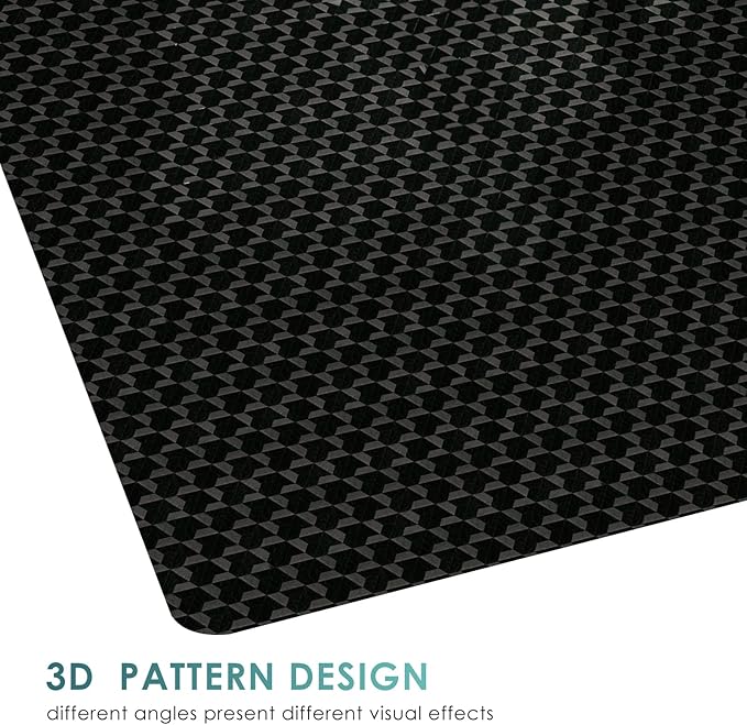 Vicwe Office Chair Mat for Hard Floor, 55"x36" Anti-Slip PVC Computer Chair Mats for Gaming, Easy Glide for Chairs, Multi-Purpose Floor Protector Desk Chair Mat for Home Office