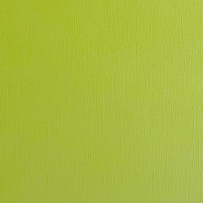 Chartreuse—12x12 Textured Cardstock | 80lb Textured Green Scrapbook Paper | Premium Cardstock for Cricut Cutting | 25 Sheets