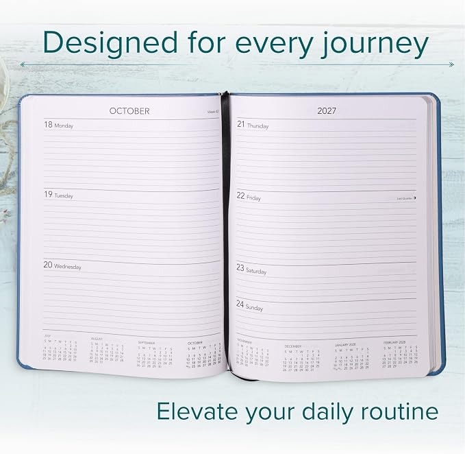 Harbor Large Weekly Monthly Planner 2026-2027 Cambridge Jade