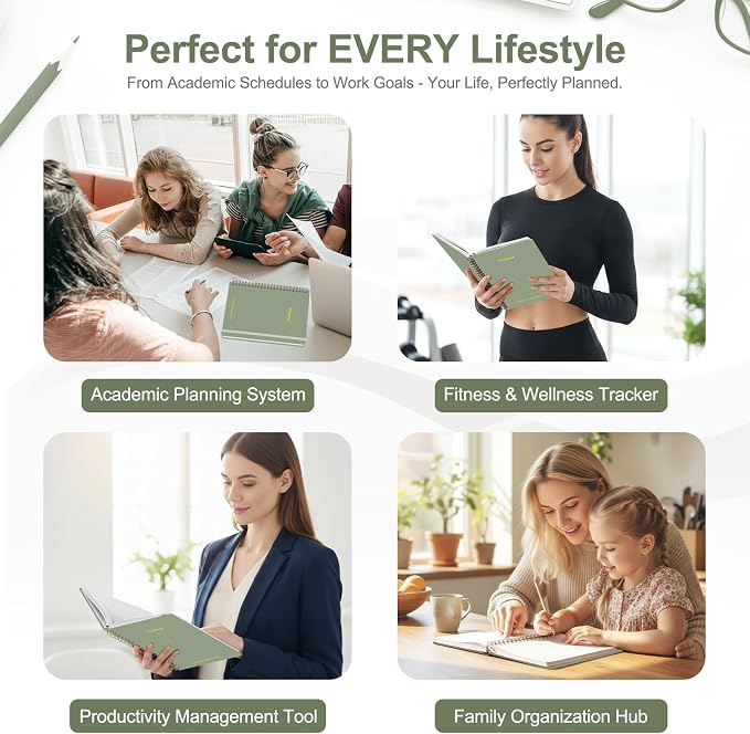 2027 Planner, Weekly and Monthly Calendar Planner Book, JAN 2027 - DEC 2027