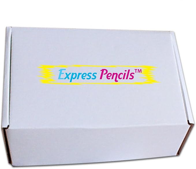 Express Pencils Personalized Ballpoint Pens - Retro -Retractable Click action - Custom - Black writing - Printed Name pens - Imprinted w/Your Logo or Message - 12 Pens/Box (Assorted Colors)