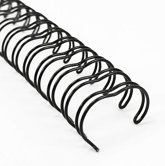 Rayson Wire Binding Spines, 9/16" 3:1 Pitch, 32-Loop Black, 100 Pack | Binds up to 120 sheets; fit 3:1 pitch machines for reports, manuals and projects.