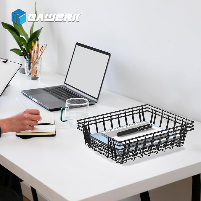 A4 Letter Magazine Desk File Storage Tray Organizer Bin (1)