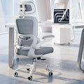 TRALT Office Chair Ergonomic Desk Chair - Gaming Chair with Lumbar Support | 330 LBS Home Office Desk Chairs with Headrest, Reading Chair with Flip-up Armrests, Comfortable Computer Chairs (1, Grey PU)