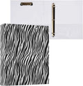 Zebra Print 3 Ring Binder 1.5 Inch 1 Pack with 200 Sheet for Kids School Supplies Women Men Office