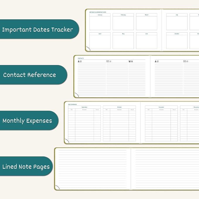 BEZEND Pocket Calendar 2027, Weekly Monthly Planner for Purse (6.5"x3.75")