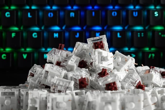 GLORIOUS Kailh Copper Mechanical Keyboard Switches - 120 Pack - Speed Tactile, 40g Actuation Force, Fast Response, for Gaming & Typing