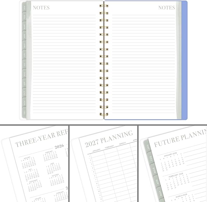Mead Cambridge 2027 Planner, Weekly & Monthly, 5.5" x 8.5", Leah Bisch, Floral Rain (LB56-200-27)