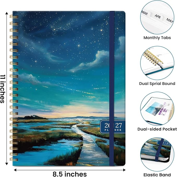 ZOTIA Planner 2026-2027 Weekly & Monthly Calendar Planner Jul 2026-Jun 2027