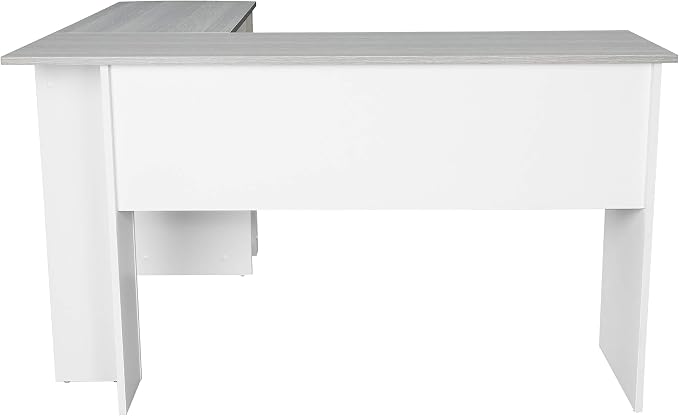 Techni Mobili L Shaped Desk - Modern Computer Desk with Corner Bookshelf & Side Storage Shelves for Home Office Accessories - Elegant, Space-Saving, & Minimalist Executive Table | 51.5 Inch modern L‑shaped desk with storage shelves, sturdy frame, versa...