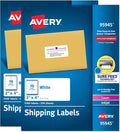 Avery Shipping Labels, Sure Feed Technology, 2" x 4" Customizable Stickers, White, Laser/Inkjet Printable, 2,500 Blank Mailing Labels, 5,000 Total (2-Pack of 95945)
