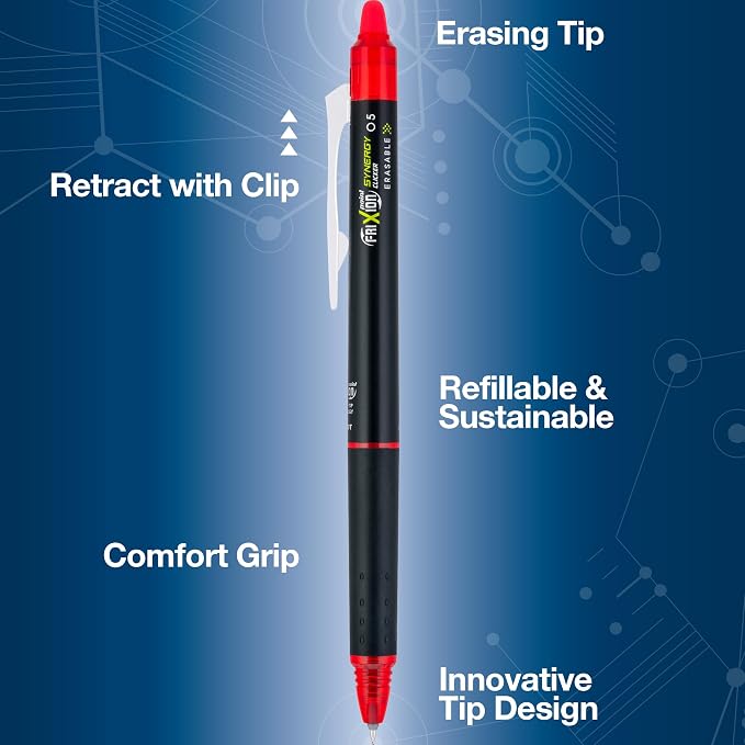 PILOT Pens, Extra Fine Point 0.5 mm, Pack of 12, Red Ink