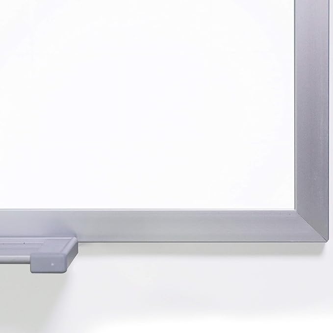 Ghent 4 x 12 Porcelain Magnetic Whiteboard, Aluminum Frame, 1 Marker, 1 Eraser, Made in The USA, 2 Piece Board with Joiner…