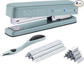 Bostitch Titan Heavy Duty Metal Stapler, 50 Sheet Capacity with 1250 Staples and Ergonomic Staple Remover, Jam Free Stapling, Full Strip Stapler for Desk, Office and Classroom, Sage