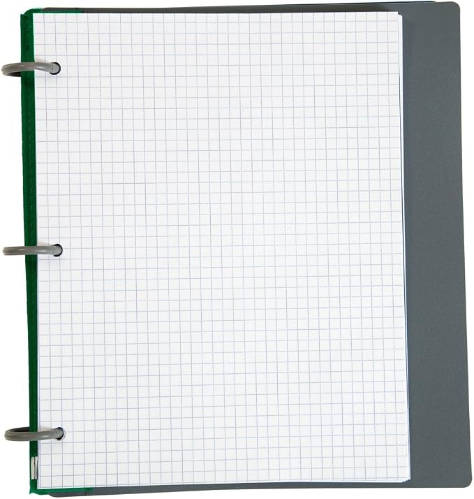 Five Star Flex Hybrid NoteBinder, 1 Inch Binder with Tabs, Notebook and 3 Ring Binder All-in-One, Green (72407)