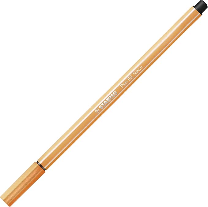 STABILO - Pen 68 & point 88 - Premium Felt Tip Pen & Fineliner - Pack of 10 - Assorted Neon colors