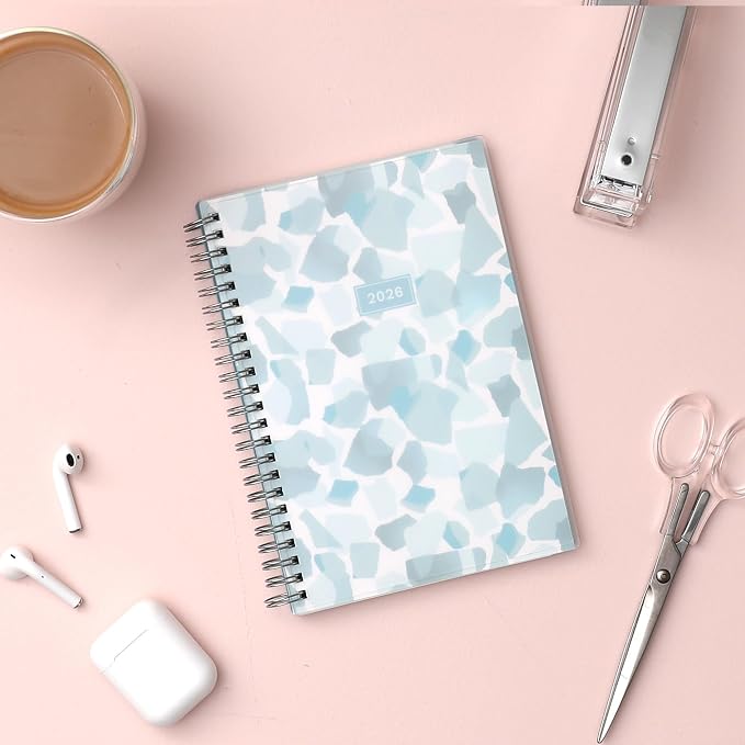 Blue Sky 2026 Weekly & Monthly Planner Calendar, 5"x8", Amitza