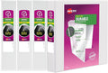 Avery Durable Clear View 3 Ring Binders, 2 Inch EZD Rings, 4-Pack of White Binders (79925)